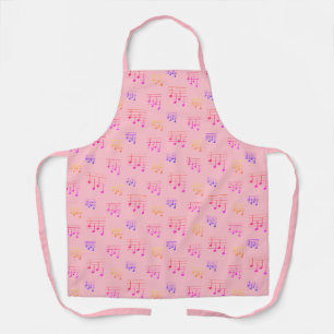 Fun and Fancy Ukulele Tuning Song Music Note Apron