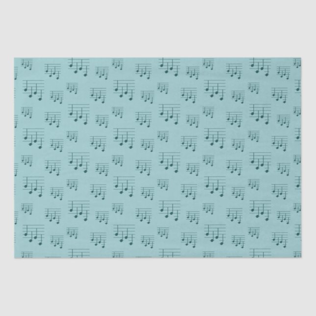 Fun and Fancy Ukulele Tuning Song Music Note Tissue Paper (Front)