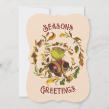 Fun and festive Seasons Greeting Holiday Card