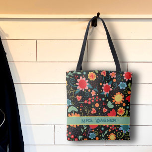 “Fun and Flirty Floral” Inspirivity Tote Bag
