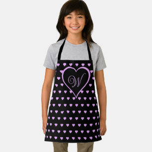 Fun and Flirty Pink Hearts Personalised Apron