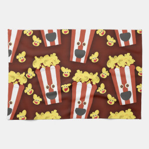 Fun and Fresh Movie Popcorn Tea Towel