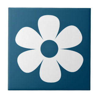 Fun and Funky 60s 70s Retro Flower Ceramic Tile