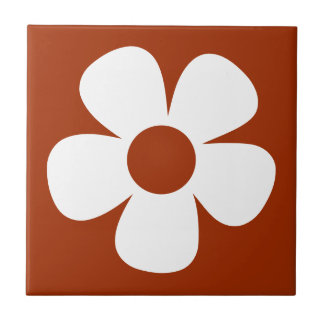 Fun and Funky 60s 70s Retro Flower Tile