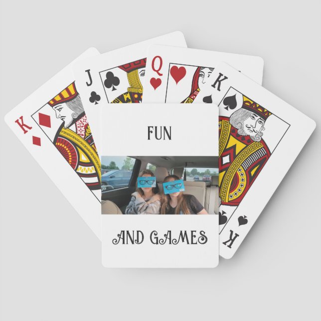 FUN AND GAMES PLAYING CARDS (Back)