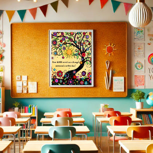 Fun and Inspirational Kindness Classroom Poster