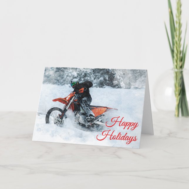 Fun and Joy of Holiday Season on a Motorcycle (Front)