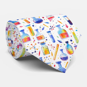 Fun and Quirky Hand Drawn Chemistry Tie