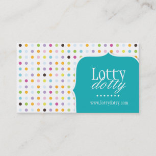 Fun and Whimsical Polk A Dot Business Card