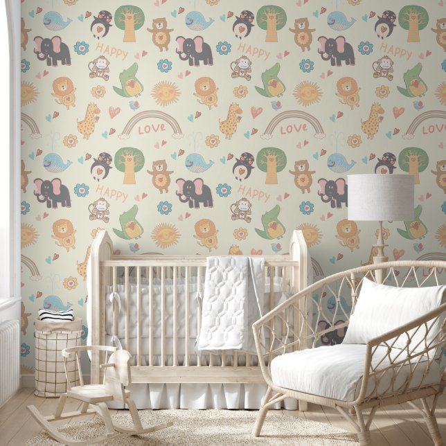 Fun Animal Design - Background Changeable Wallpaper (Kids)
