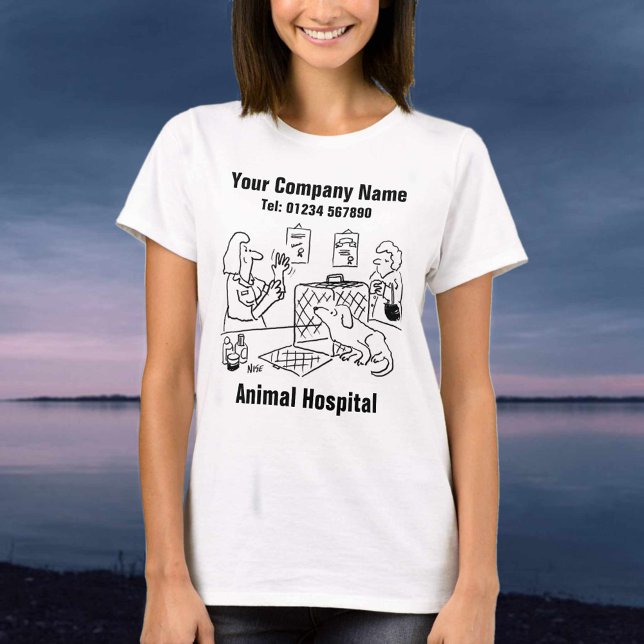 Fun Animal Hospital Veterinary Image for Business. T-Shirt (Creator Uploaded)