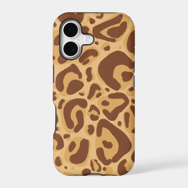 Fun animal print leopard pattern phone case (Back)
