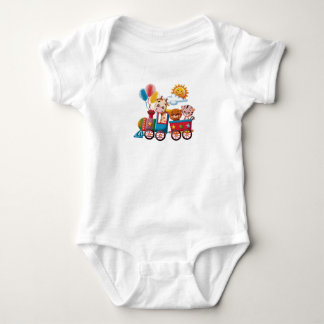 "Fun Animal Train Baby Bodysuit – Colorful & Playf