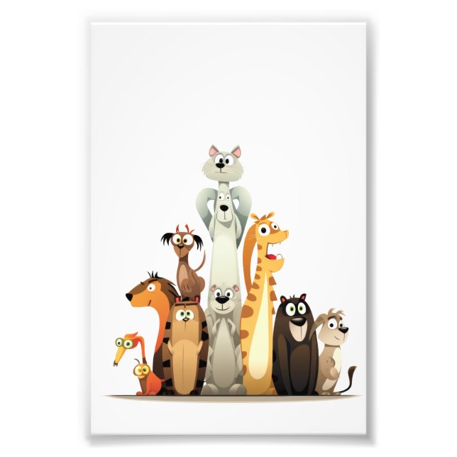 fun animals photo print (Front)