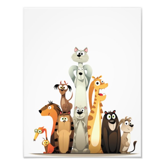 FUN ANIMALS PHOTO PRINT (Front)