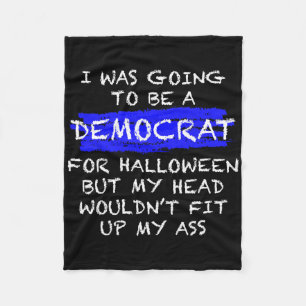 Fun Anti-liberal Adult Halloween Costume Fleece Blanket