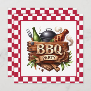 Fun any purpose BBQ party  Invitation