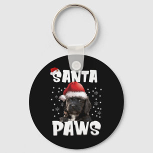 Fun Apoo Christmas Lights Tree Dog Lover Xmas Key Ring