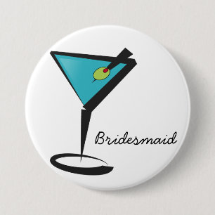 Fun Aqua Martini 7.5 Cm Round Badge