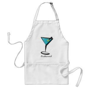 Fun Aqua Martini Standard Apron