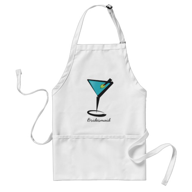 Fun Aqua Martini Standard Apron (Front)