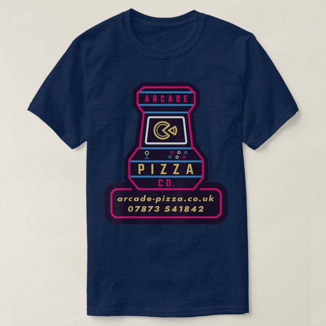 Fun Arcde Pizza Merch  T-Shirt (Design Front)