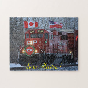 Fun Art Train Picture Family Jigsaw Puzzle