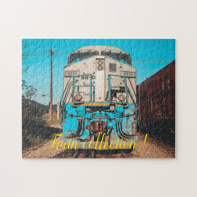 Fun Art Train Picture Family Jigsaw Puzzle (Horizontal)