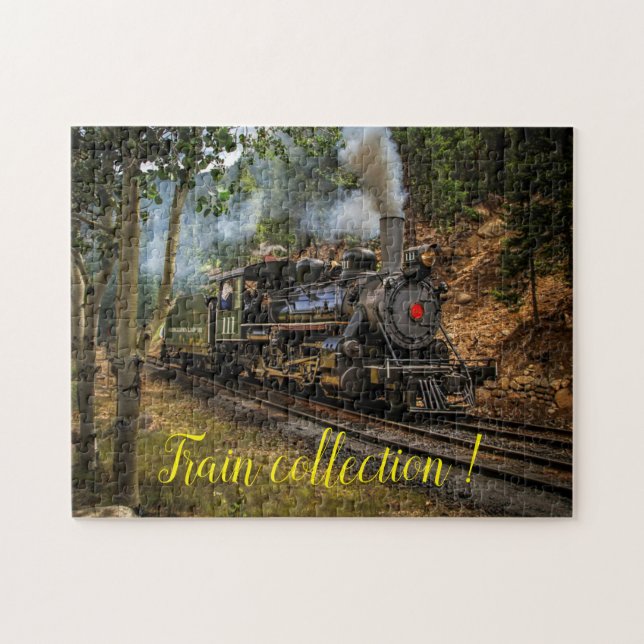 Fun Art Train Picture Family Jigsaw Puzzle (Horizontal)