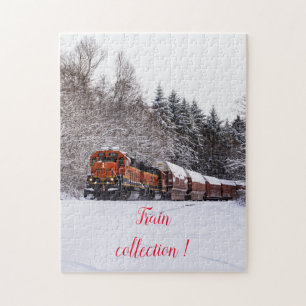 Fun Art Train Picture Family Jigsaw Puzzle