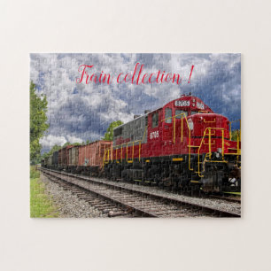 Fun Art Train Picture Family Jigsaw Puzzle