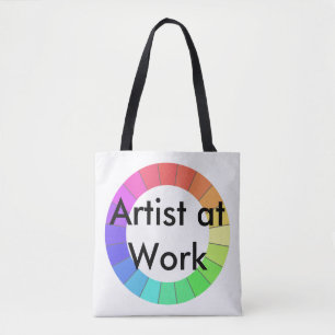 Fun Artist Art Crafts Gift Colorwheel Colours Tote Bag