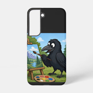 Fun Artist Crow Painting Landscape art Samsung Galaxy Case