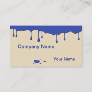 Fun Artist Paint Drips Business Card