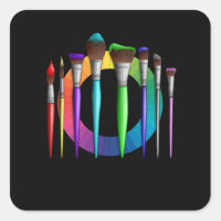 Fun Artist Painter Art Brushes Colour Wheel