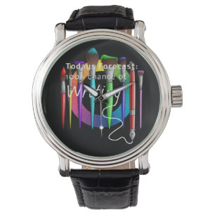Fun Artist Painter Art Brushes Colour Wheel Watch