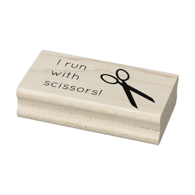 Fun Artist Scissors Rubber Stamp (Stamp)