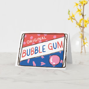 Fun as a Pack of Bubble Gum Birthday Card