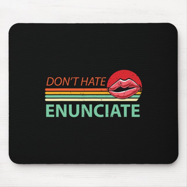 Fun Asl Sign Language Lip Reading Deaf Awareness 2 Mouse Mat (Front)