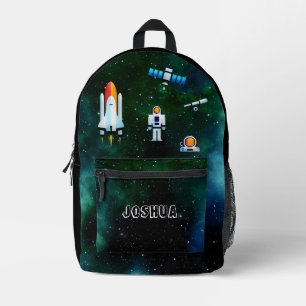 Fun Astronaut Collage Personalised  Printed Backpack