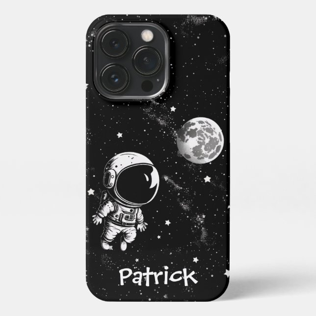 Fun Astronaut In Space iPhone Case (Back)