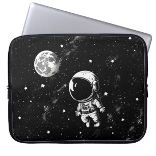 Fun Astronaut In Space Laptop Sleeve