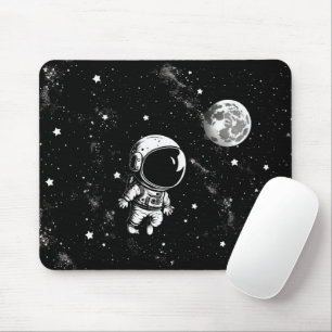 Fun Astronaut In Space Mouse Mat