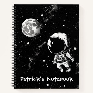 Fun Astronaut In Space Notebook