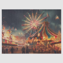Fun At The Fair Decoupage Tissue Paper