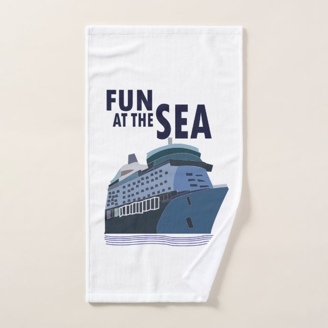 Fun At The Sea Cruise Ship  Hand Towel (Hand Towel)