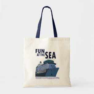 Fun At The Sea Cruise Ship Tote Bag
