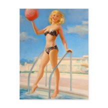 Fun at the Swimming Pool Pin Up
