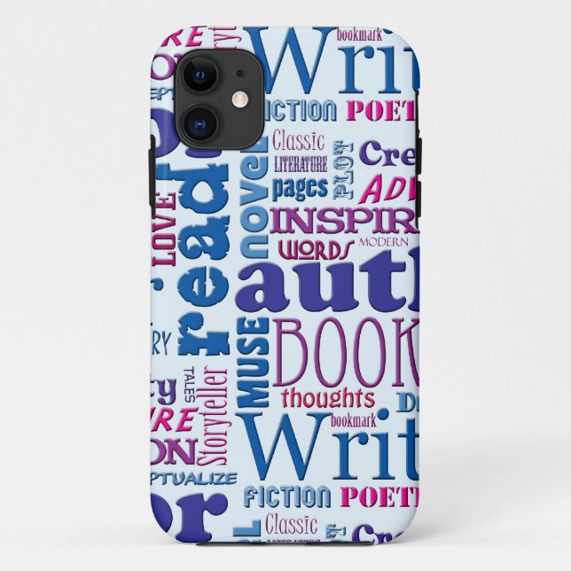 Fun Authors Pattern Case-Mate iPhone Case (Back)