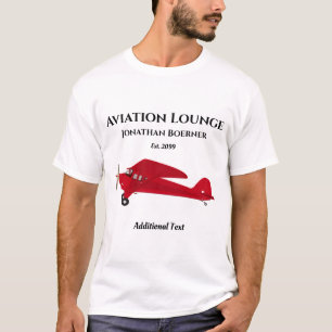 Fun Aviation Lounge Vintage Airplane T-Shirt